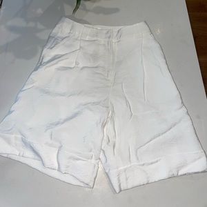 Maeve by Anthropologie White Linen shorts